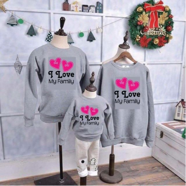 Áo Sweater thu đông gia đình nhiều mẫu [giá sĩ+ loại 1] có size big ngoại cỡ
