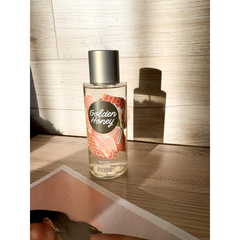 🤎 𝐁𝐨𝐝𝐲𝐦𝐢𝐬𝐭𝐯𝐧 - Xịt thơm toàn thân Victoria's Secret dòng Pink: Golden Honey 🤎