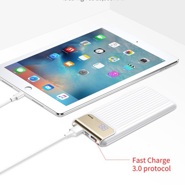 Baseus 10000 mah sạc dự phòng Kép USB Sạc Nhanh cho Điện Thoại iPhone 8 7 Xiaomi