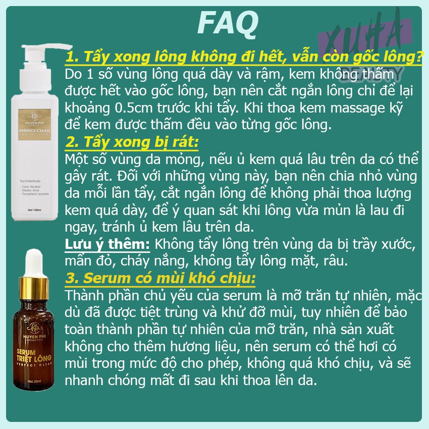 [Hàng Cao Cấp] - Combo Kem Tẩy Lông Huyền Phi Triệt Sạch Bất Chấp Các Loại Lông | BigBuy360 - bigbuy360.vn