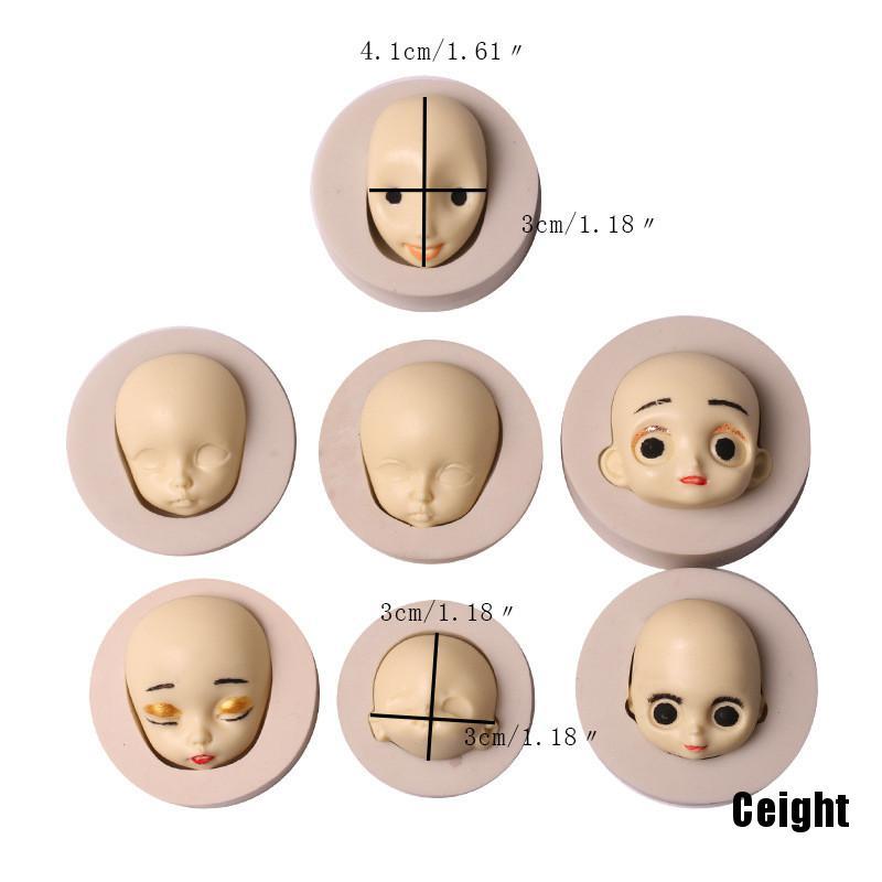 Khuôn Silicone Làm Bánh Hình Búp Bê Xinh Xắn