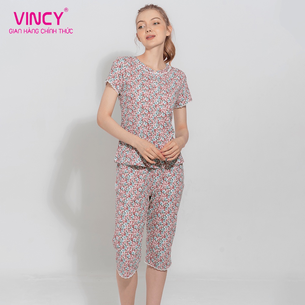 Bộ Đồ Thun Lửng Nữ Vincy Thoáng Mát BTL023S11