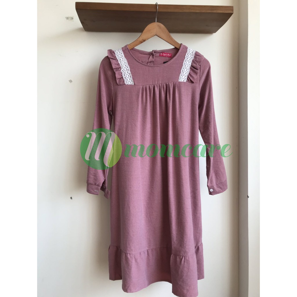 [ HotHit ] Đầm bầu / Váy bầu Thu Đông Nhung tăm nhiều màu dáng đẹp thiết kế thời trang giá rẻ Bigisze