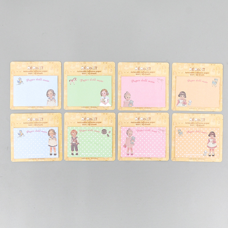 Giấy Dán Ghi Chú Họa Tiết Hoạt Hình Đáng Yêu Phong Cách Hàn Quốc