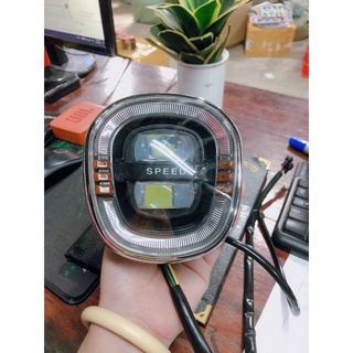 Đèn led 2 tầng liền đồng hồ xe điện 48V - Đèn M10