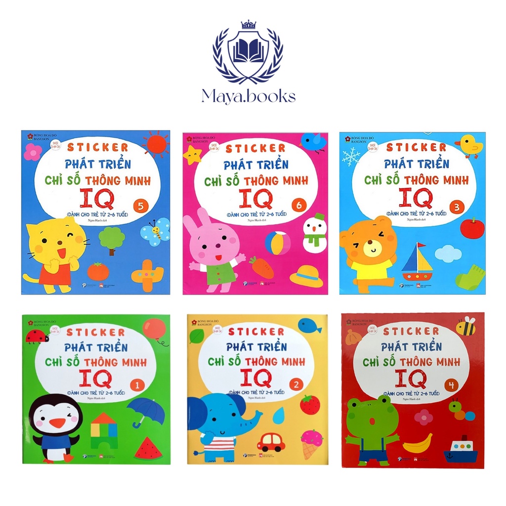 Sách - Sticker phát triển chỉ số thông minh IQ