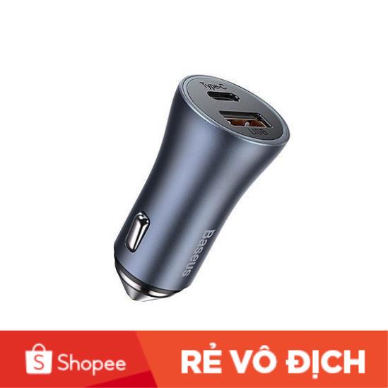 Tẩu sạc nhanh 2 cổng USB C Trên Xe Hơi 40w Chính Hãng Baseus CCJD-A0G ,Sạc nhanh cho Iphone , Samsung ,Ipad , Tablet