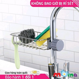 Khay inox gắn vòi rửa chén