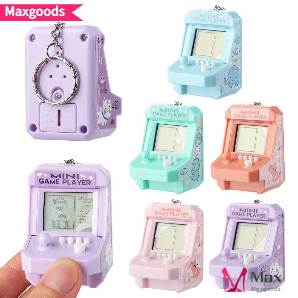 MAX=&gt; Funny Mini Game Player Creative Game Console Ornament Game Console Toy Portable Kid Gift Schoolbag Decor Handheld Keychain/Multicolor