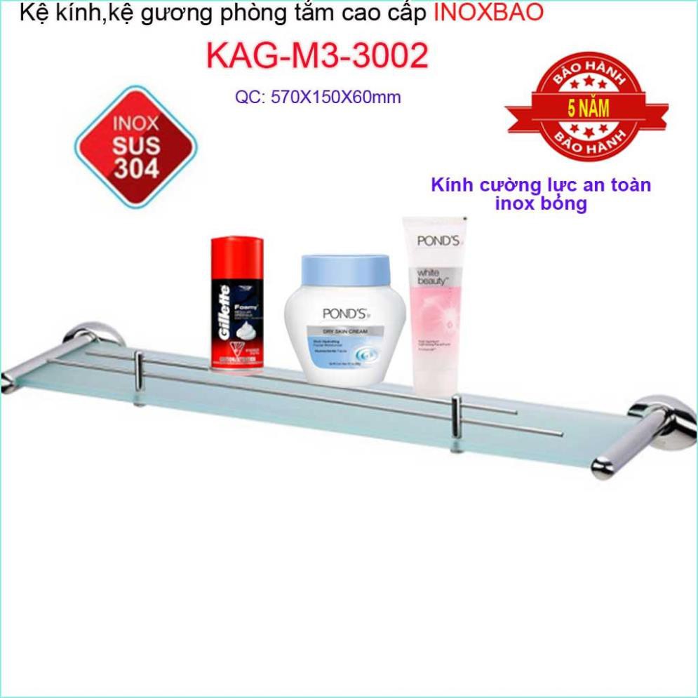 Kệ kính phòng tắm Inox Bảo KAG-M3-3002