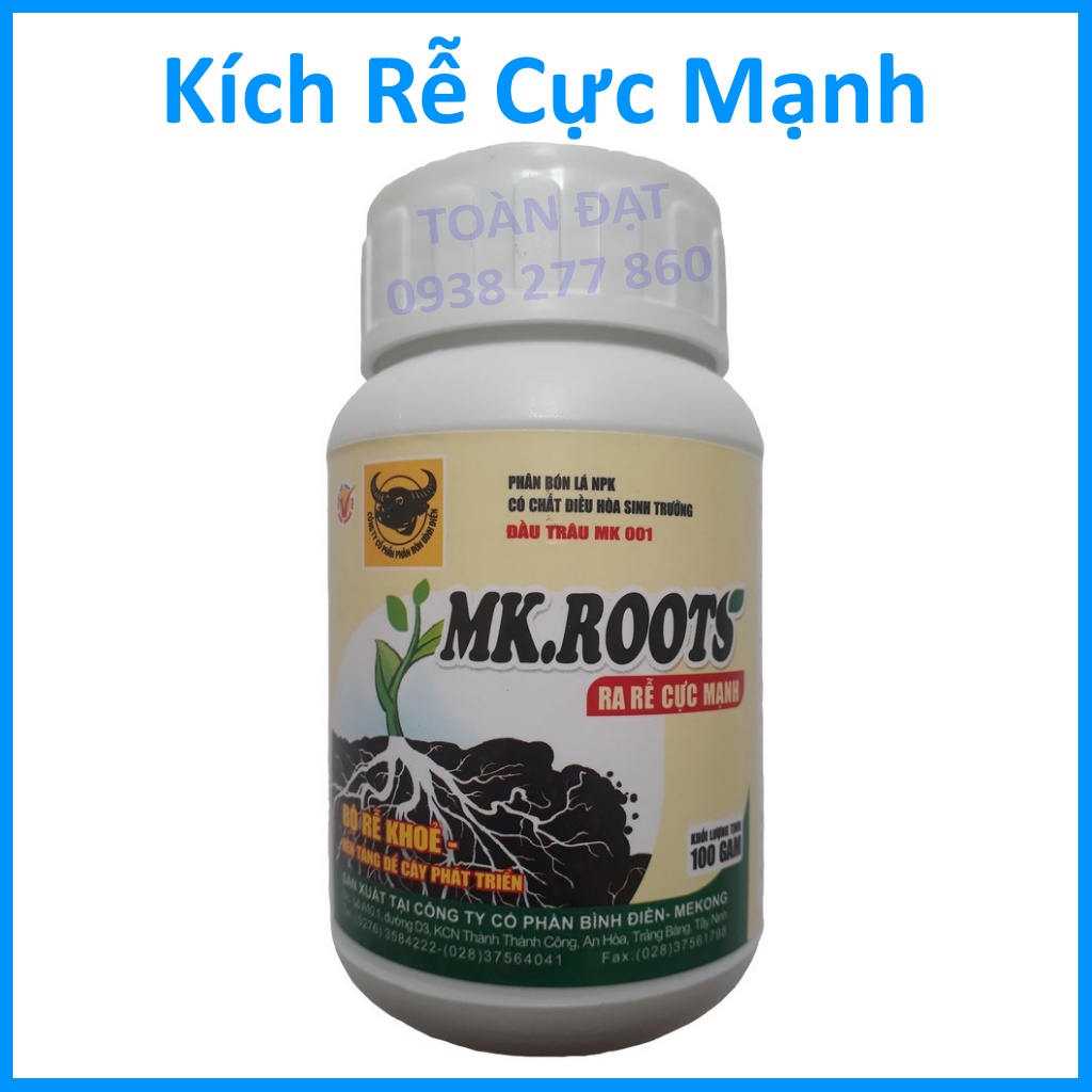 Phân Bón Đầu Trâu MK Roots (100g), Ra Rễ cực mạnh, kích rễ cực nhanh