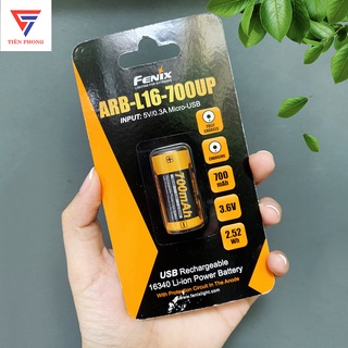 Pin Sạc FENIX 16340 - ARB-L16-700UP - 700mAh (tích hợp sạc Micro USB trên thân pin)