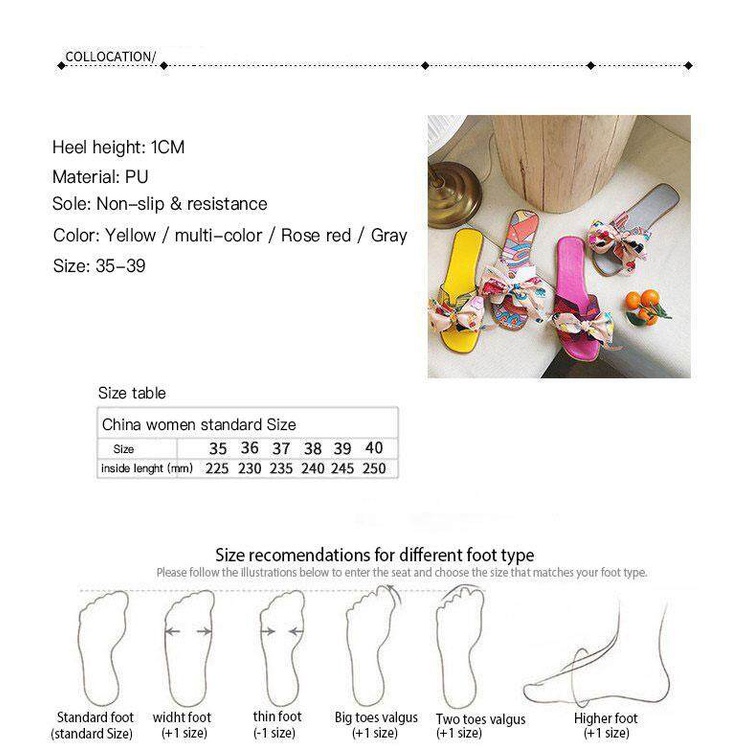 Dép Đế Bằng Đính Nơ Nhiều Màu Sắc ISS408 Thời Trang Mùa Hè Cho Nữ