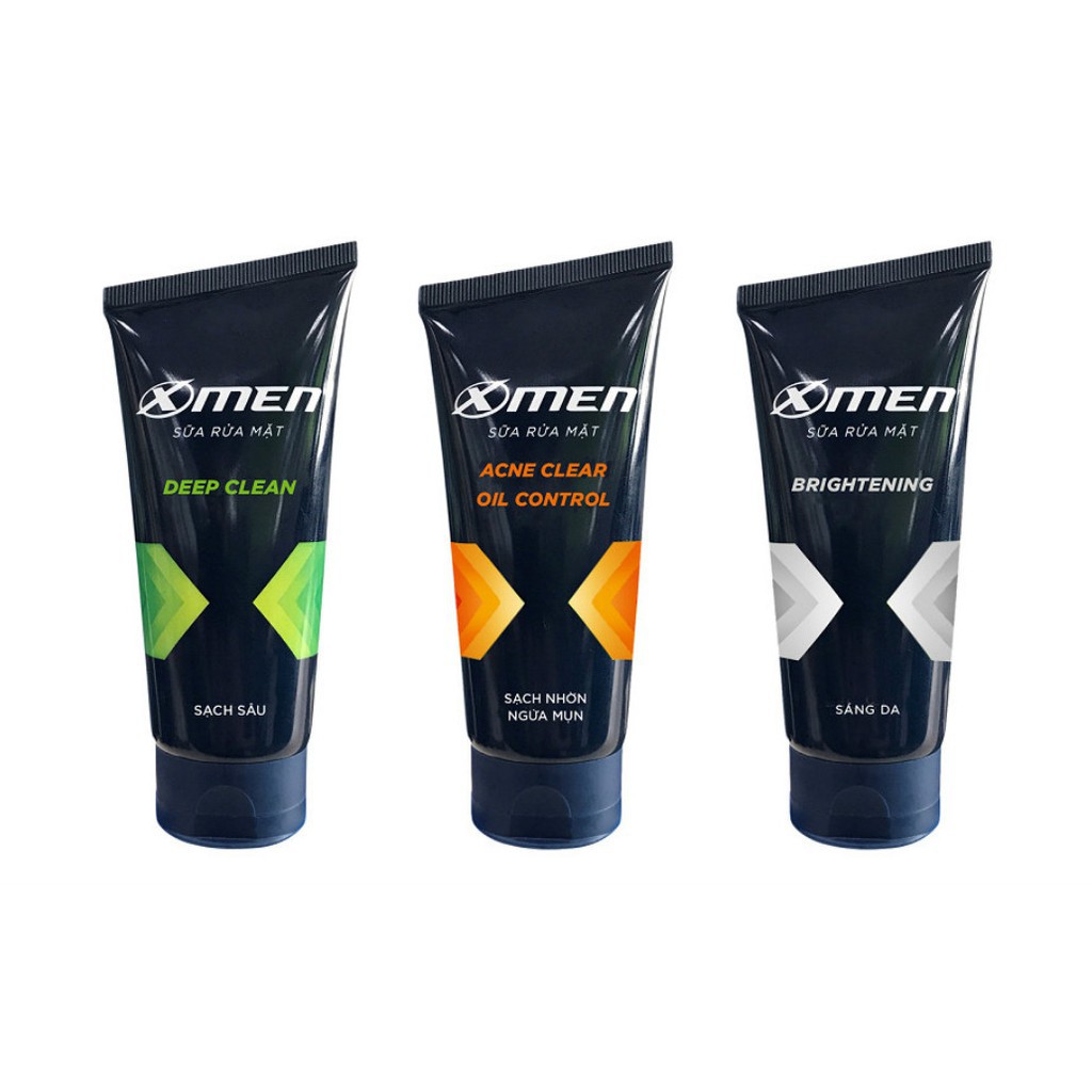 Sữa rửa mặt cho nam Xmen Acne Clear sạch nhờn, ngừa mụn -100gr