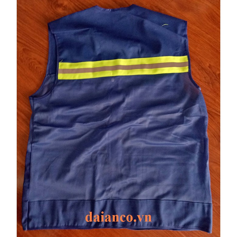 Áo phản quang khoác kaki phối lưới 3 kéo 6 túi