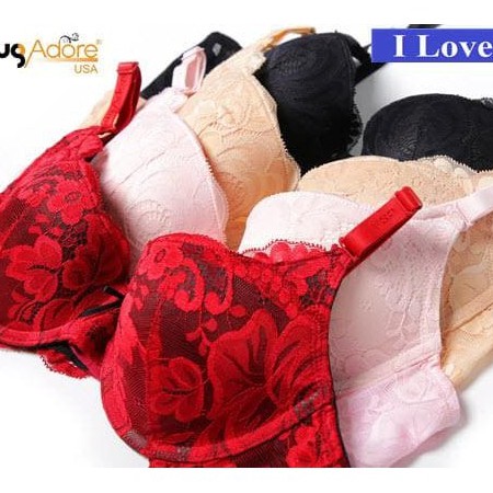 [ÁO HUGADORE USA] Áo Lót Hugadore  Ren Hoa Hồng, Mút Ép Vừa - 027. | BigBuy360 - bigbuy360.vn