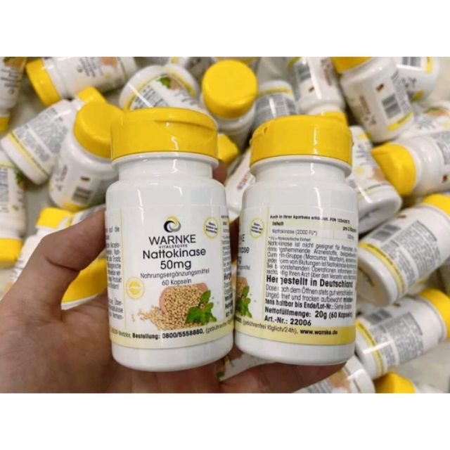 Sản phẩm Nattokinase warke Đức 60v