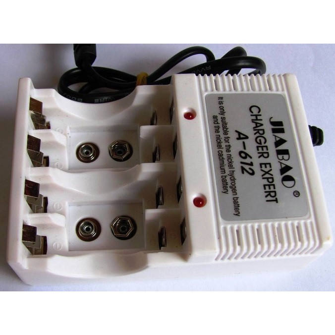 SẠC PIN ĐA NĂNG JIABAO A-612, JB-268 - SẠC ĐƯỢC PIN 2A, 3A, PIN 9V