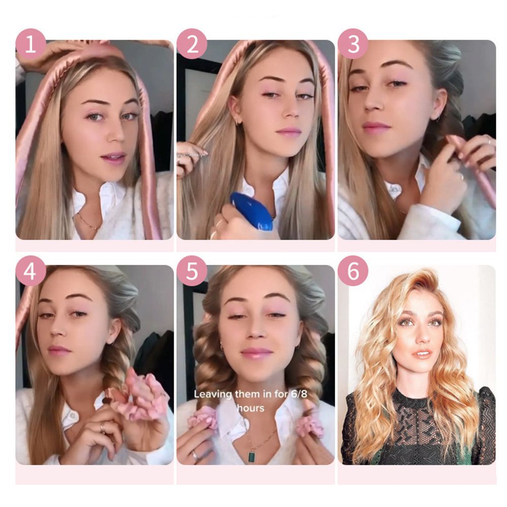 [Hàng mới về] Set 6 thanh mút xốp quấn tạo kiểu tóc xoăn DIY không nhiệt