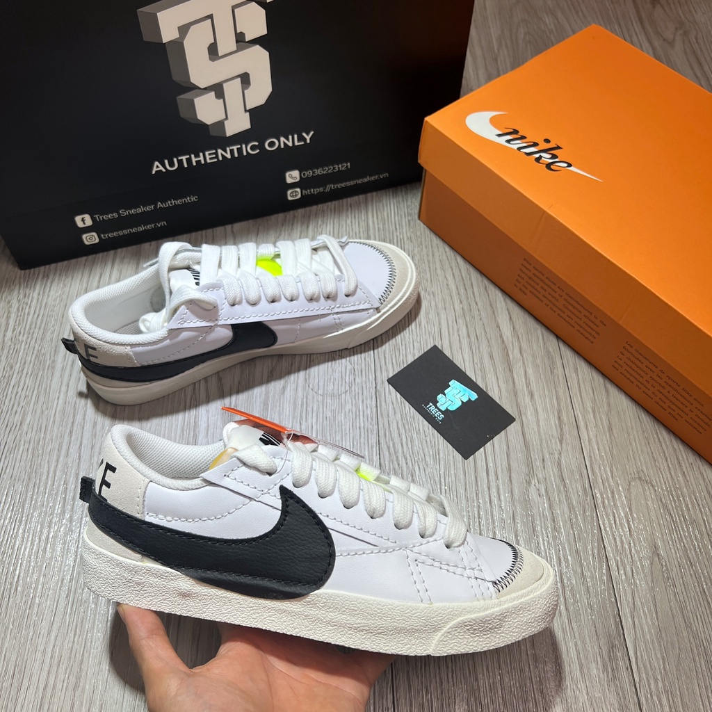 [CHÍNH HÃNG] Giày thể thao NIKE BLAZER LOW 77 JUMBO WHITE BLACK