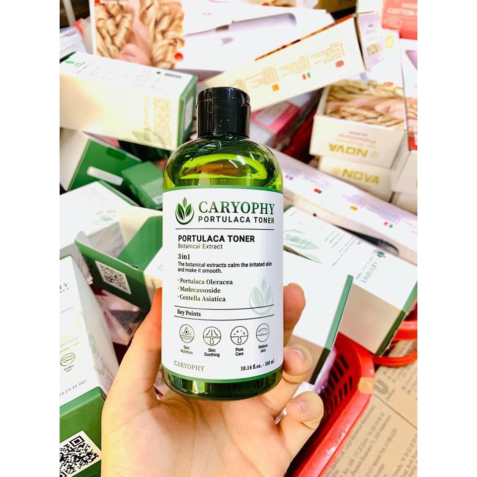 Sản Phẩm Caryophy Portulaca Toner  + Serum Caryophy Portulaca Ampoule