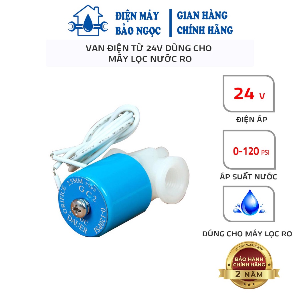 Van điện từ 24V dùng cho máy lọc nước Ro