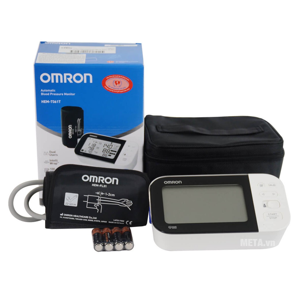 ✅ [Chính Hãng DKSH] Máy Đo Huyết Áp Bắp Tay: Omron HEM-7361 HEM 7361T -VT0521