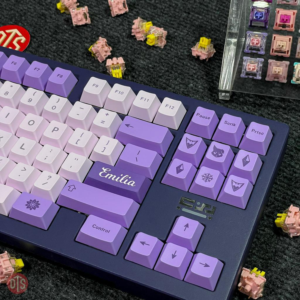 Keycap Frost Witch PBT Dyesub Đơn ngữ Song ngữ Cherry profile dày 1.6mm  | DoubleT DTS