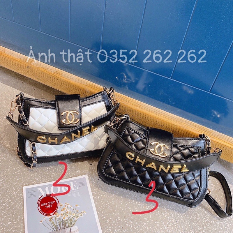 Túi Đeo Chéo Cặp Nách Dập Logo Vàng Sang Chảnh | BigBuy360 - bigbuy360.vn