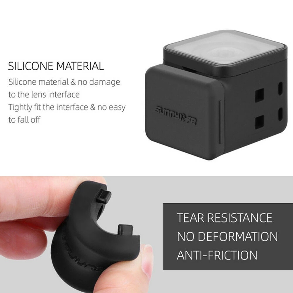 Set 2 Ốp Silicon Mềm Chống Bụi Cho Camera Insta 360 One RS/R 4K