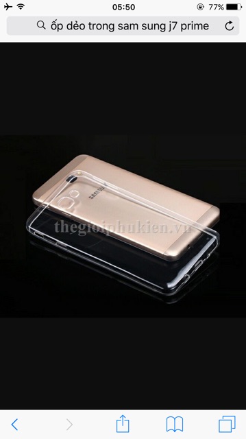 Combo: 2 Ốp dẻo Trong j7 Prime