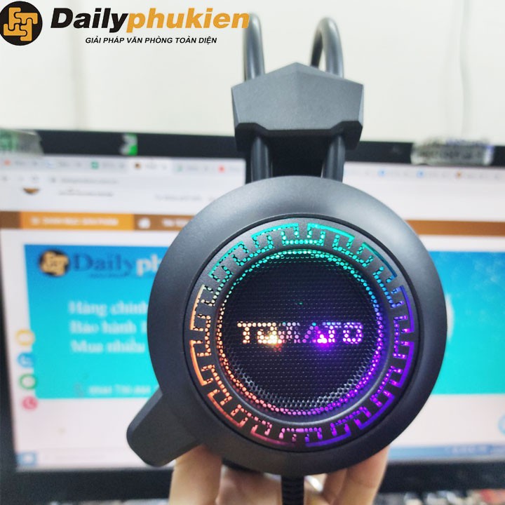 Tai nghe Tomato SK65 7.1 loa siêu khủng cổng USB dailyphukien, TAI NGHE GAME MÍC NGẮN