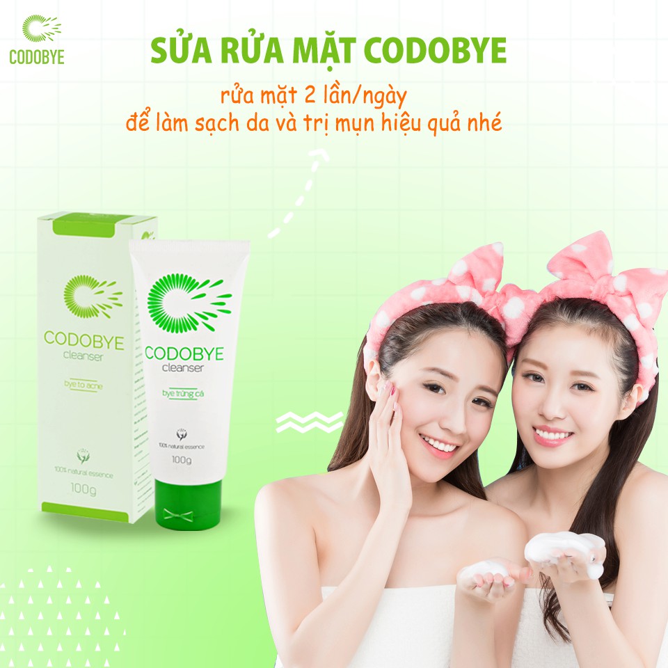 CODOBYE CLEANSER - Sữa rửa mặt ngừa mụn 100g