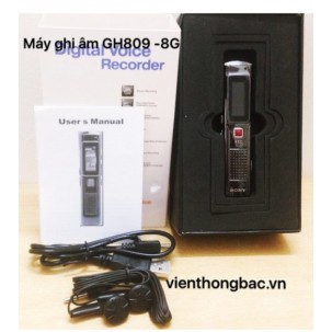 Máy Ghi Âm Chuyên Nghiệp Siêu Nhỏ GH-809 8GB Pin 12h Liên Tục