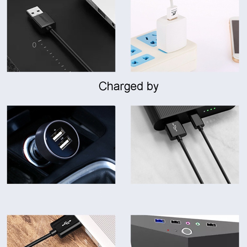 Quạt USB Mini Để Bàn Xoay Được 3 Chế Độ Yên Tĩnh