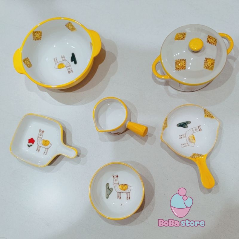 Chén/ bát/ dĩa ăn dặm cho bé - chất liệu sứ - BoBa store