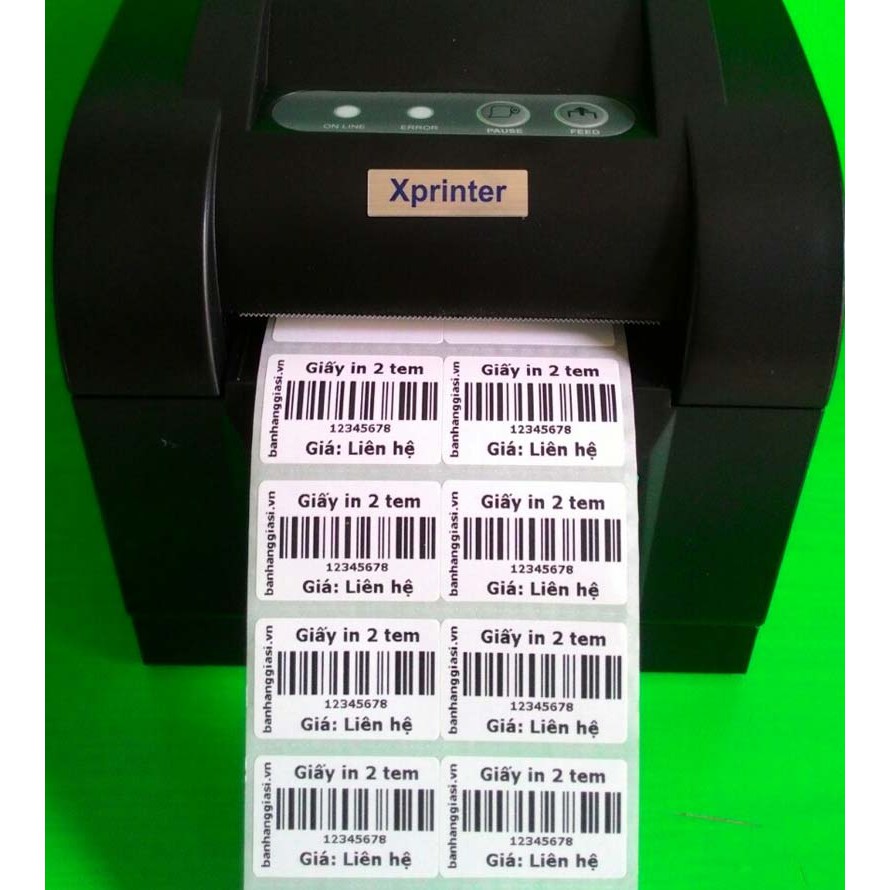 10 Cuộn giấy in mã vạch 35x22  - Decal nhiệt 2 Tem 35x22mm