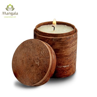 Nến Thơm Tinh Dầu QUẾ Mangala 125 gr  Giải Pháp KHỬ MÙI, Làm Thơm Phòng THIÊN NHIÊN