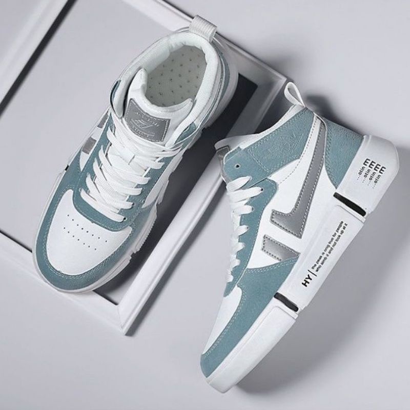 Giày Cao Cổ Nam Phong Cách Hàn Quốc, Giày sneaker thời trang Hot Trend 2022