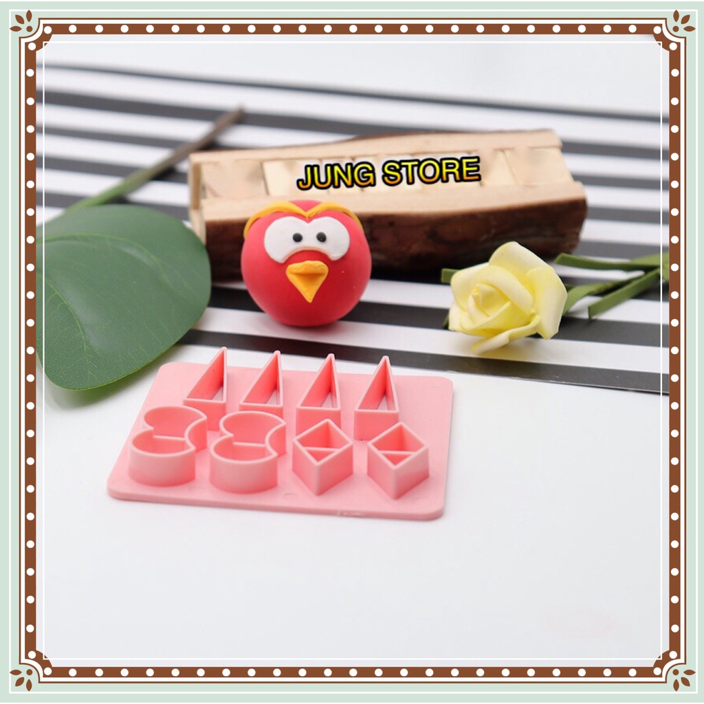 Khuôn tạo hình bánh bao, bánh trôi hình chim AngryBird M197