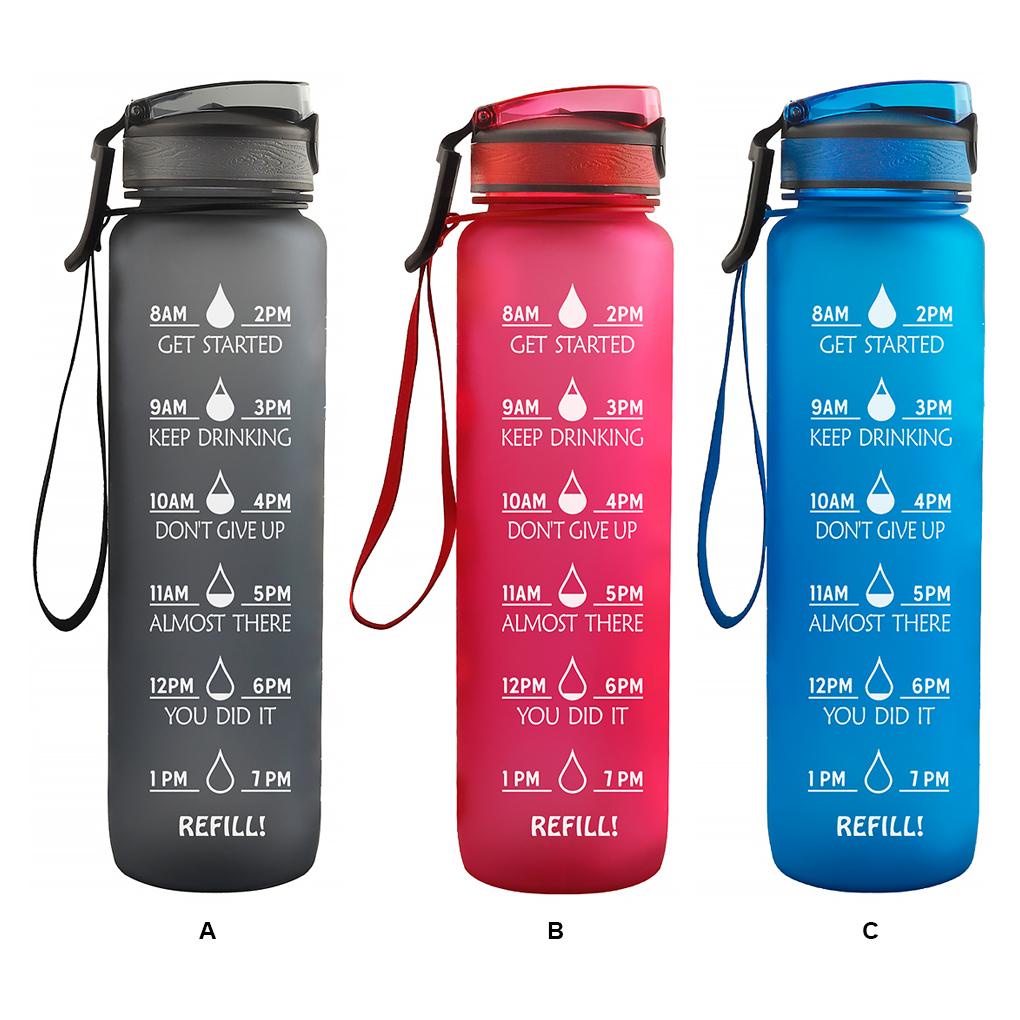 Bình Nước Thể Thao Bằng Silicone Chống Rò Rỉ Kèm Ống Hút Có Thể Tái Sử Dụng Cho Người Lớn