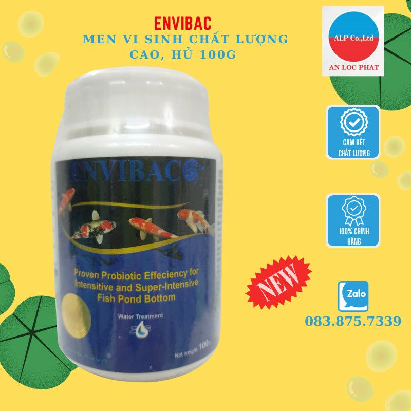 Thuốc cho cá Men vi sinh chất lượng cao làm sạch nước, khử mùi hôi tanh của hồ 100gr
