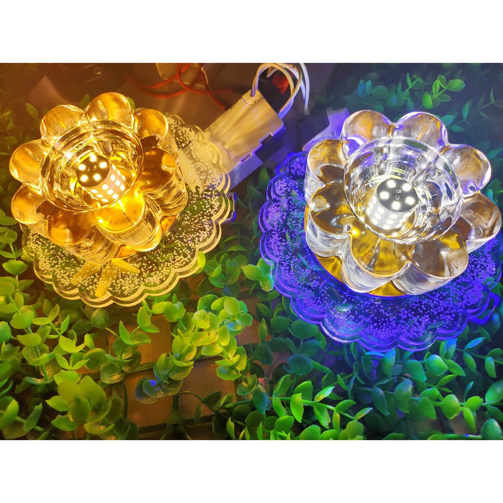 Đèn Trang Trí Âm Trần Pha Lê Đá Kim Tuyết gồm Hai Tông Màu Ấm&Lạnh, Ánh Sáng Sang Trọng Nhẹ Nhàng, Cổ điển