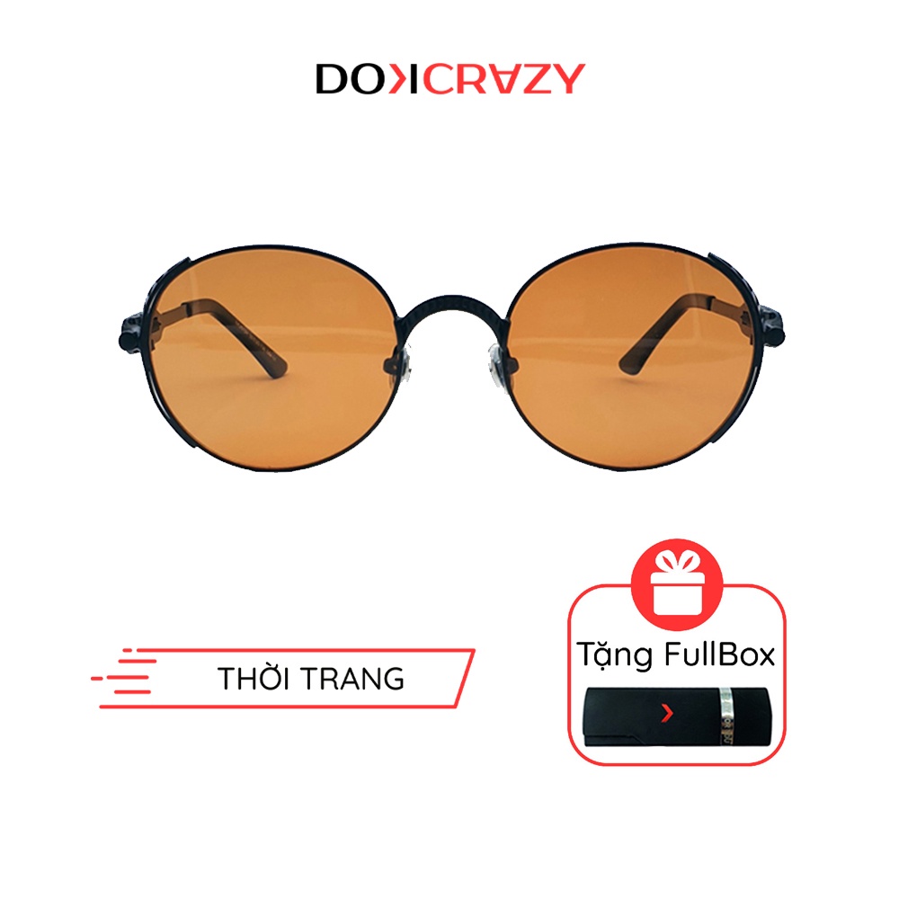 Kính mát nam nữ thời trang DOKCRAZY phong cách xe máy đường phố cơ khí chống UV400 TUTTI