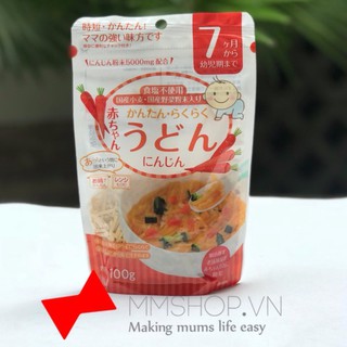 Mì udon cho bé từ 7m vị cà rốt