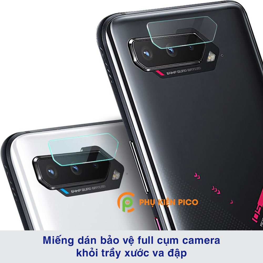 Cường lực camera Rog Phone 5 độ cứng 9H trong suốt không ảnh hưởng đến chất lượng chụp ảnh - Dán camera Rogphone 5