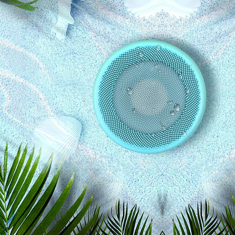Máy Rửa Mặt Bằng Sóng Siêu Âm Với 5 Chế Độ Rung Và Vòng Nhẫn Silicone Có Thể Điều Chỉnh