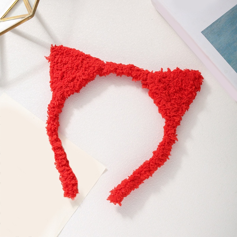 Flgo Băng Đô Cài Tóc Trang Điểm Hình Tai Mèo Siêu Bền Cho Nữ