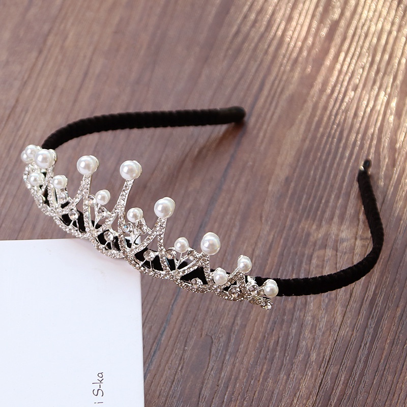 Cài tóc vương miện đính ngọc, đính đá cực xinh phong cách Hàn Quốc - Selenshop