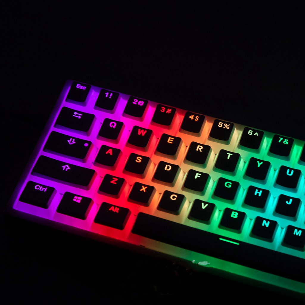 PBT pudding translucent keycaps OEM profile for 61/71/87/104/108 /64/68/84/96/980 layout keyboard